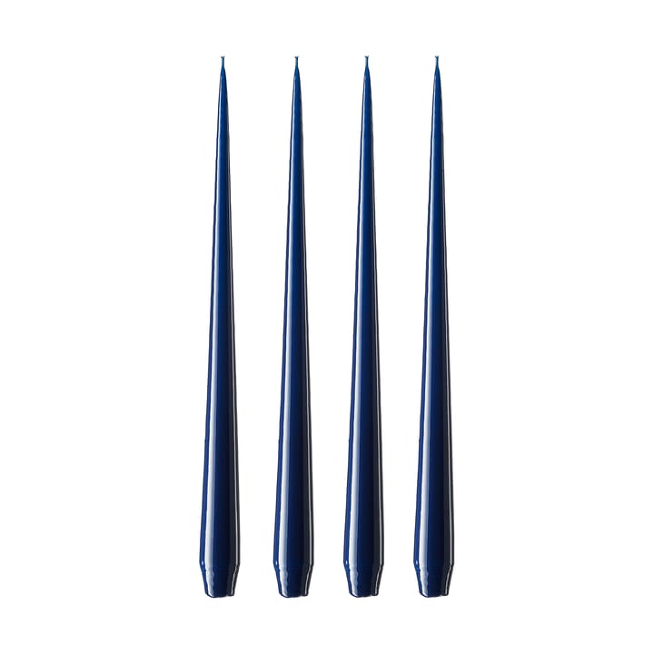 Candela ester & erik confezione da 4 lacquered - royal navy, 42 cm - Ester & erik