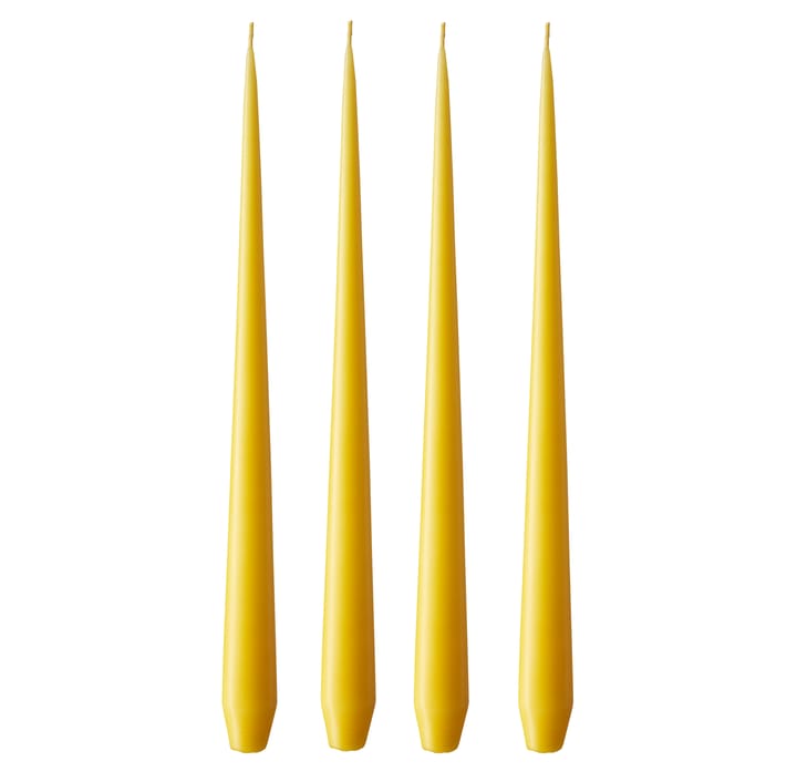 Candela ester & erik confezione da 4 opaca - dark Lemon drop 15/2, 32 cm - Ester & erik