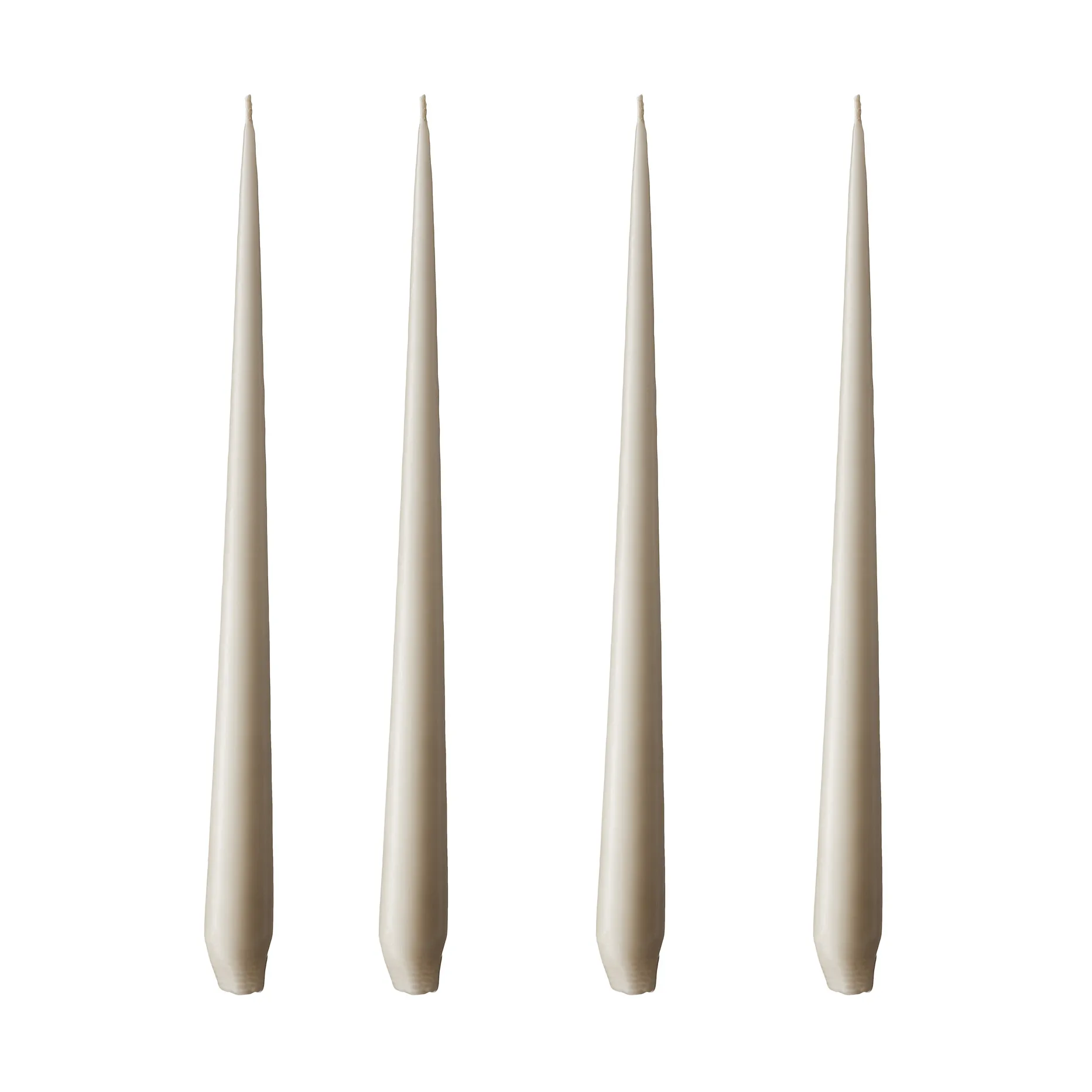 Candela ester & erik confezione da 4 opaca, linen grey, 32 cm ester & erik