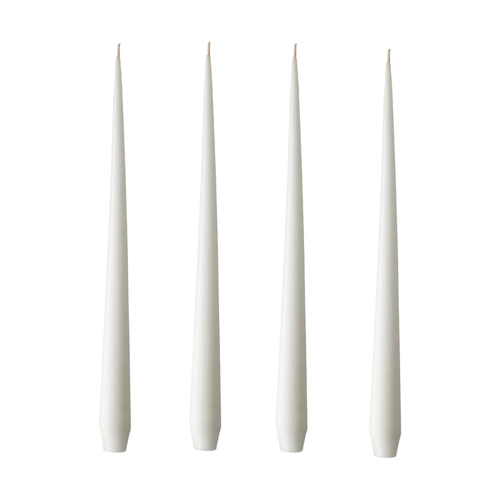 Candela ester & erik confezione da 4 opaca - pure white, 32 cm - Ester & erik