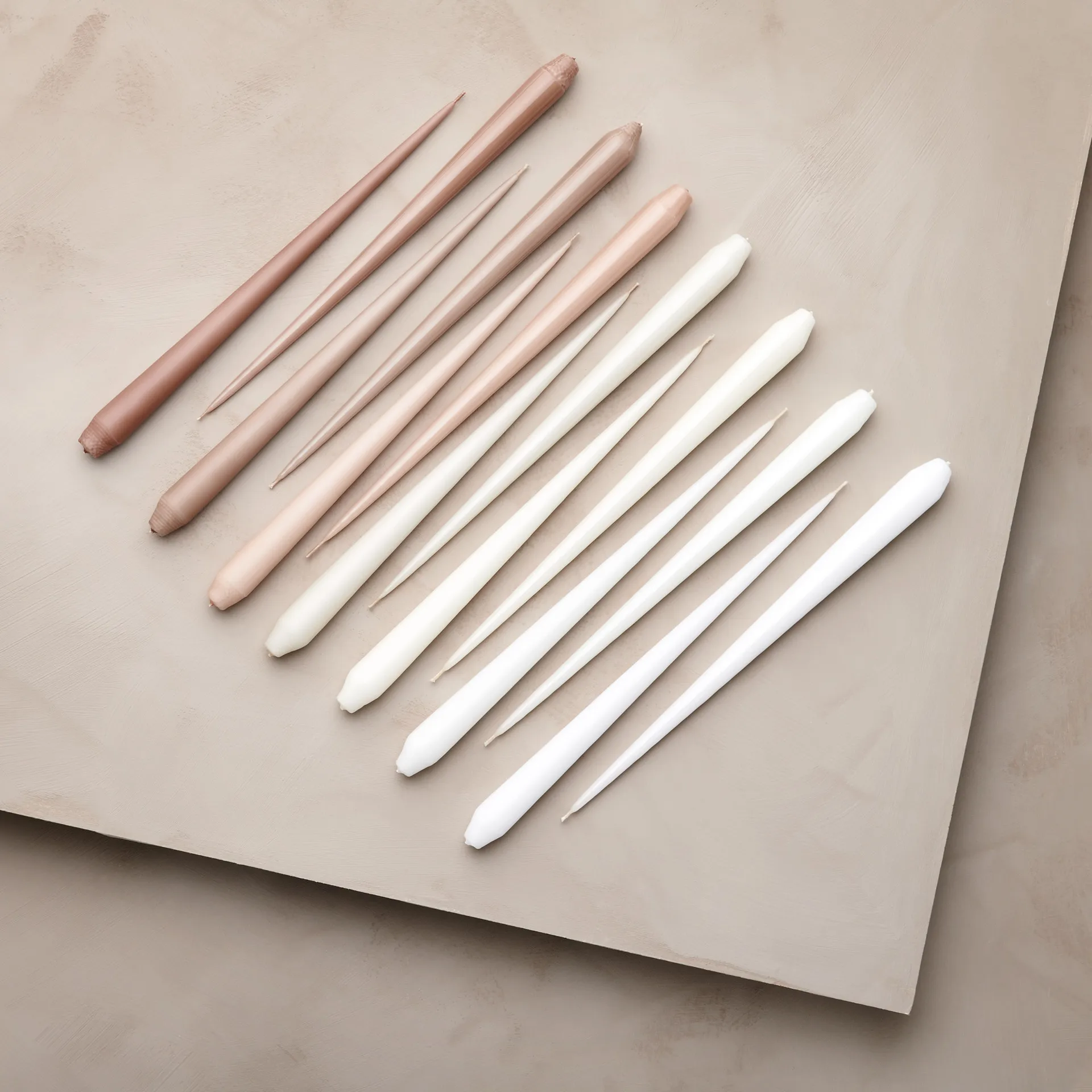 Candela ester & erik confezione da 4 opaca, pure white, 32 cm ester & erik