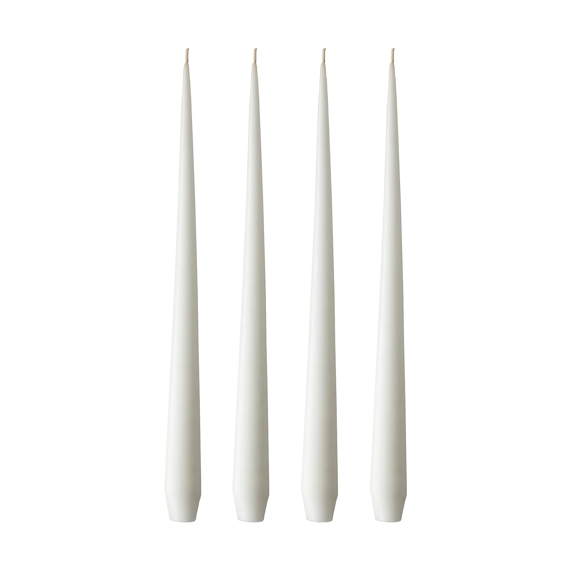 Candela ester & erik confezione da 4 opaca, pure white, 42 cm ester & erik