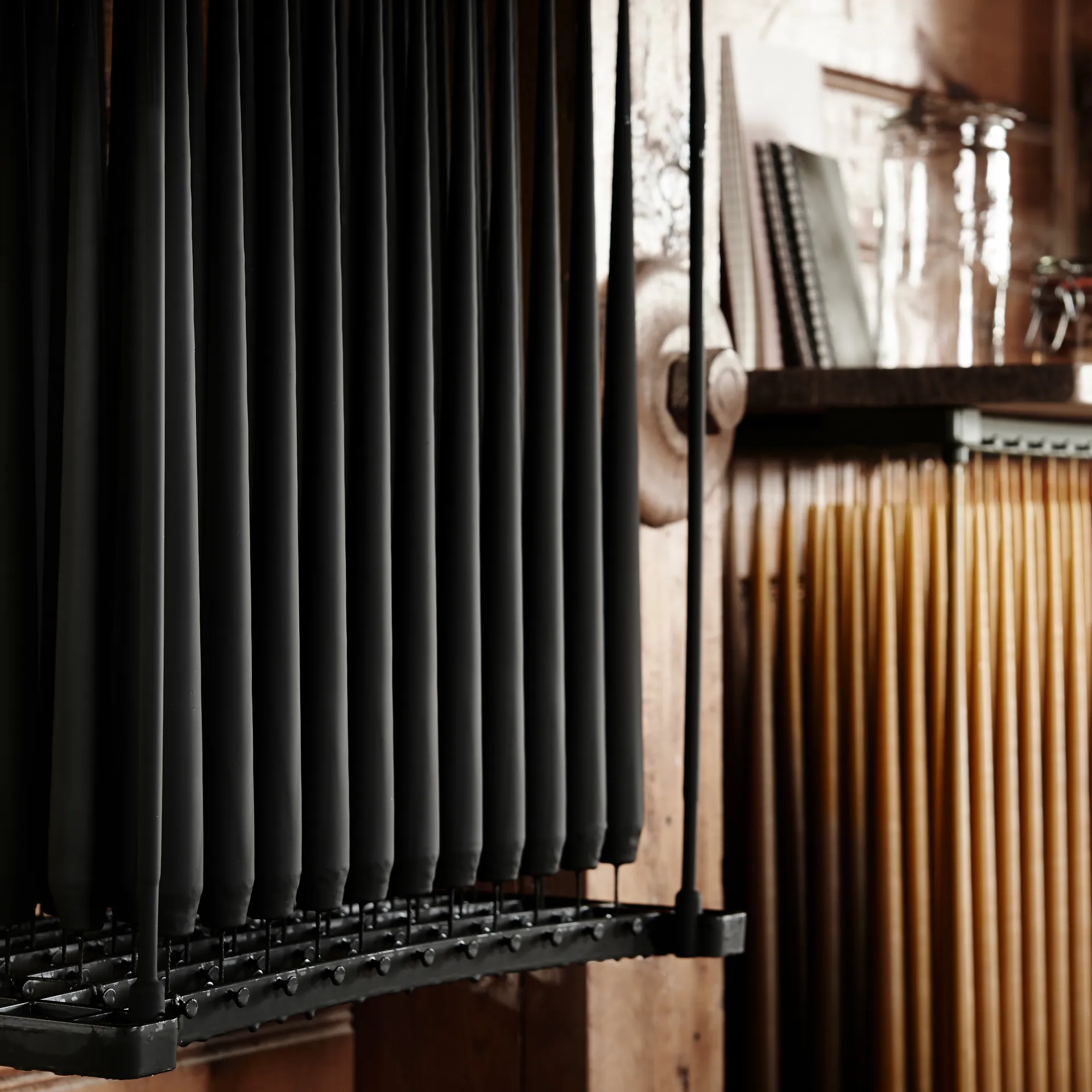 Candela ester & erik confezione da 4 opaca, raw black, 32 cm ester & erik