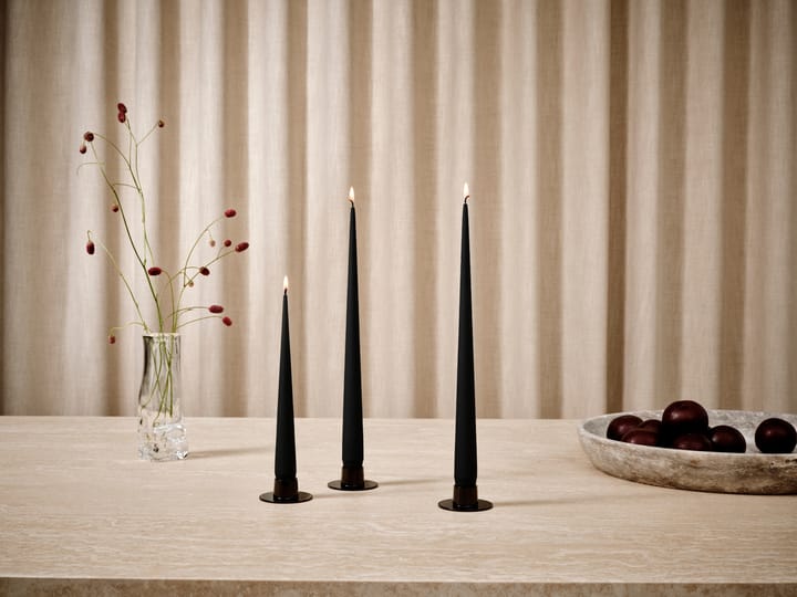 Candela ester & erik confezione da 4 opaca, Velvet matt black 95, 42 cm ester & erik