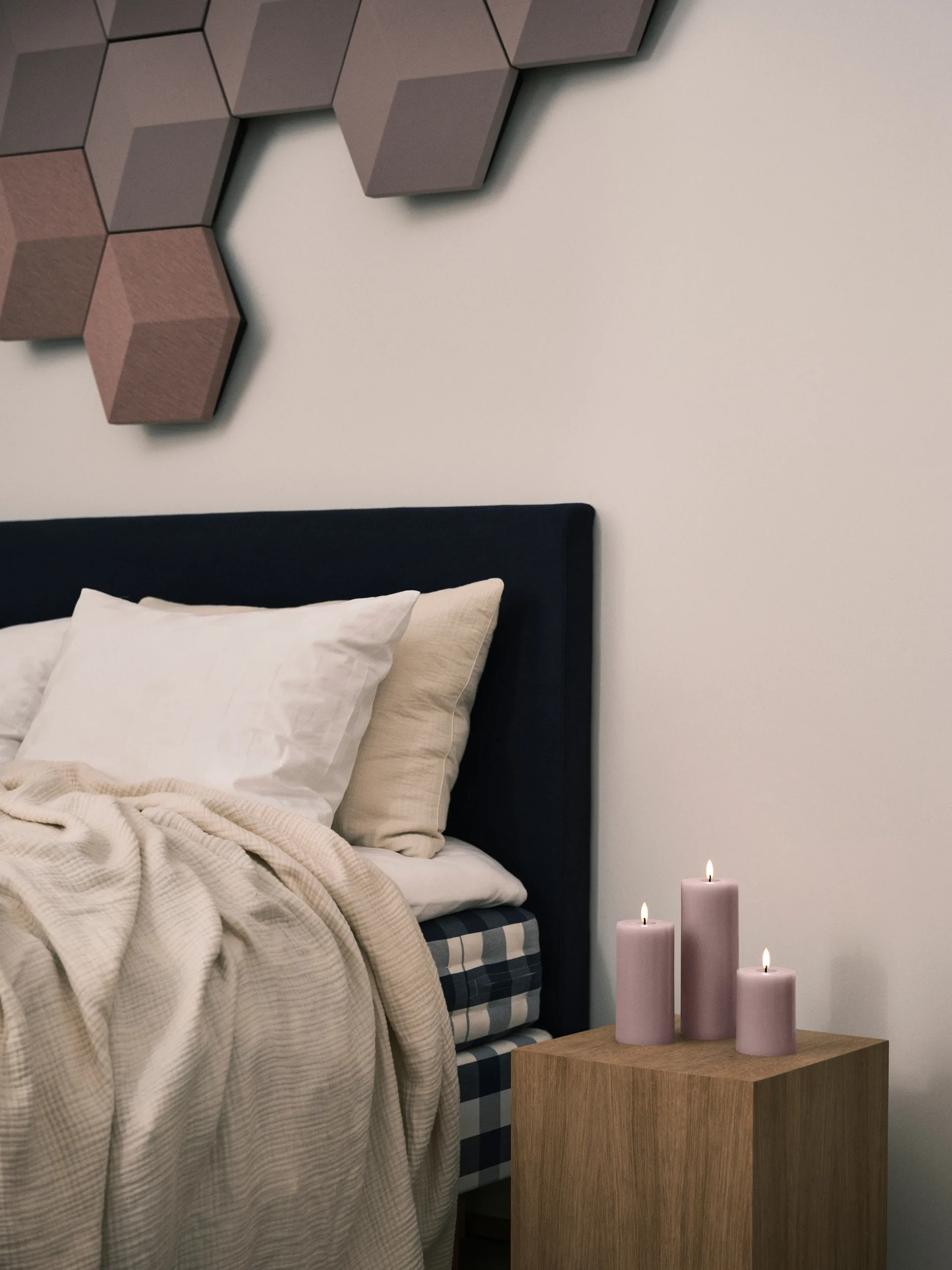 Candela ester & erik LED, 52 Soft Rose, 10 cm ester & erik