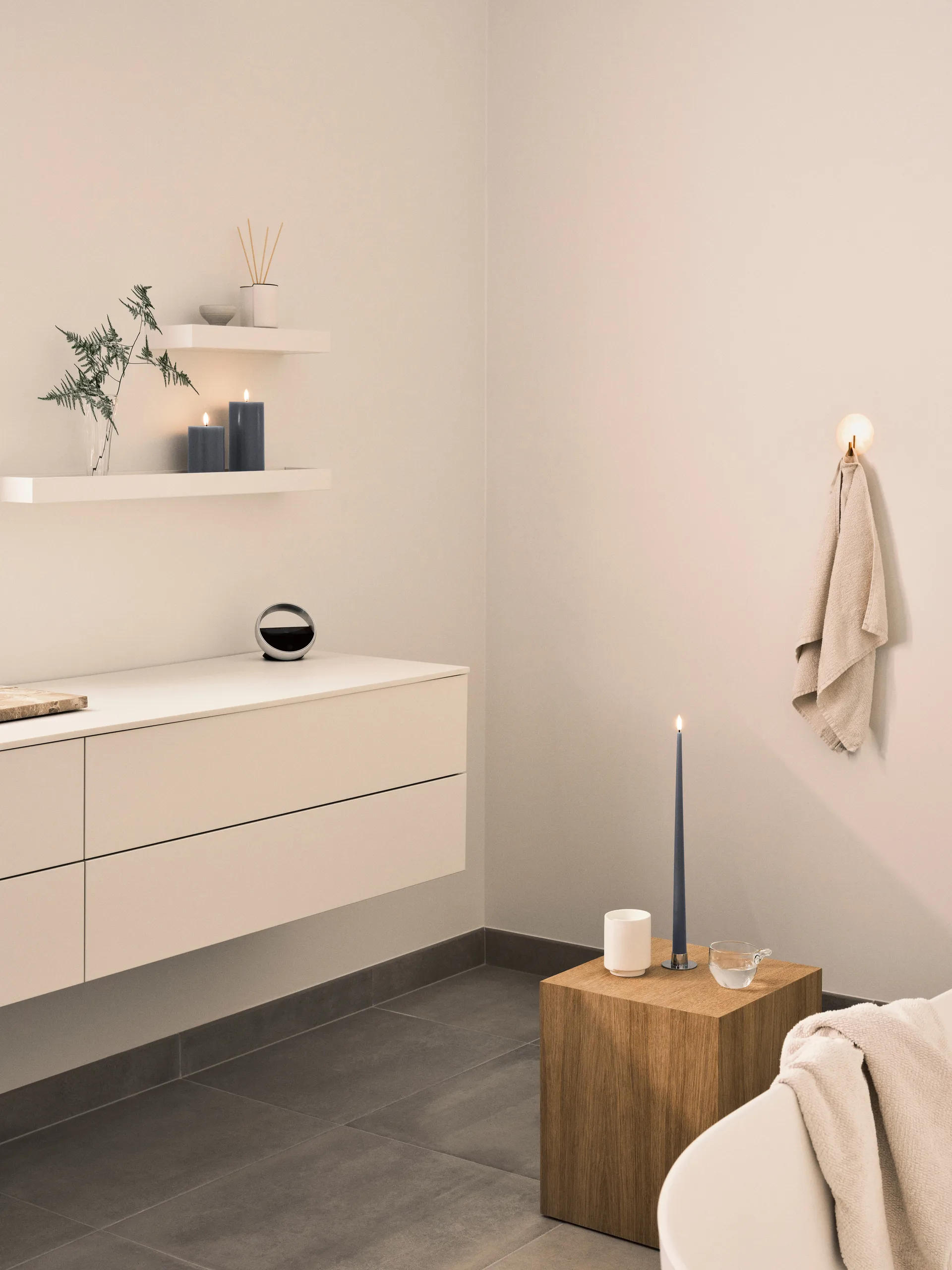 Candela ester & erik LED, 74 Dark Slate, 10 cm ester & erik