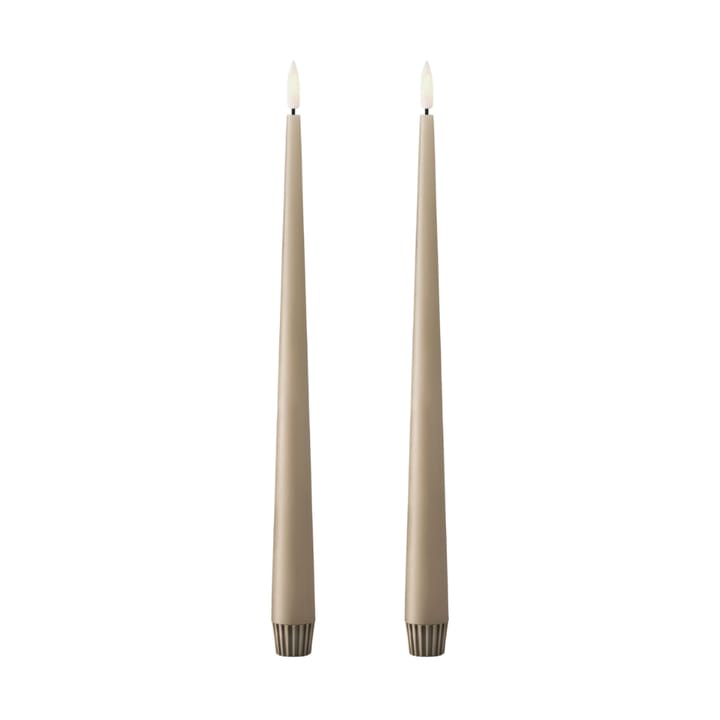 Candele a corona ester & erik LED 30 cm confezione da 2 - 18 Nota di nougat - Ester & erik