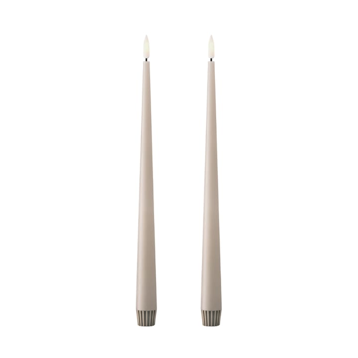 Candele a corona ester & erik LED 30 cm confezione da 2 - 22 Lino Grigio - Ester & erik
