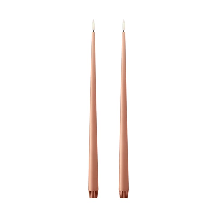 Candele a corona ester & erik LED 40 cm confezione da 2 - 20 Rosy caramel - Ester & erik