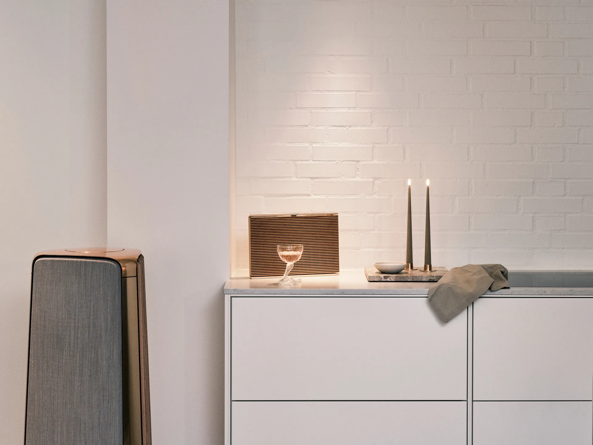 Candele a corona ester & erik LED confezione da 2, 18 Nougat note , 30 cm ester & erik