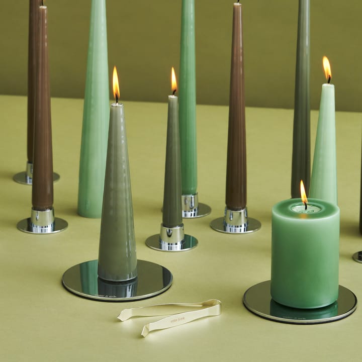 Candeliere ester & erik 34 cm 2 pezzi lacquered, verde militare 70-0 ester & erik