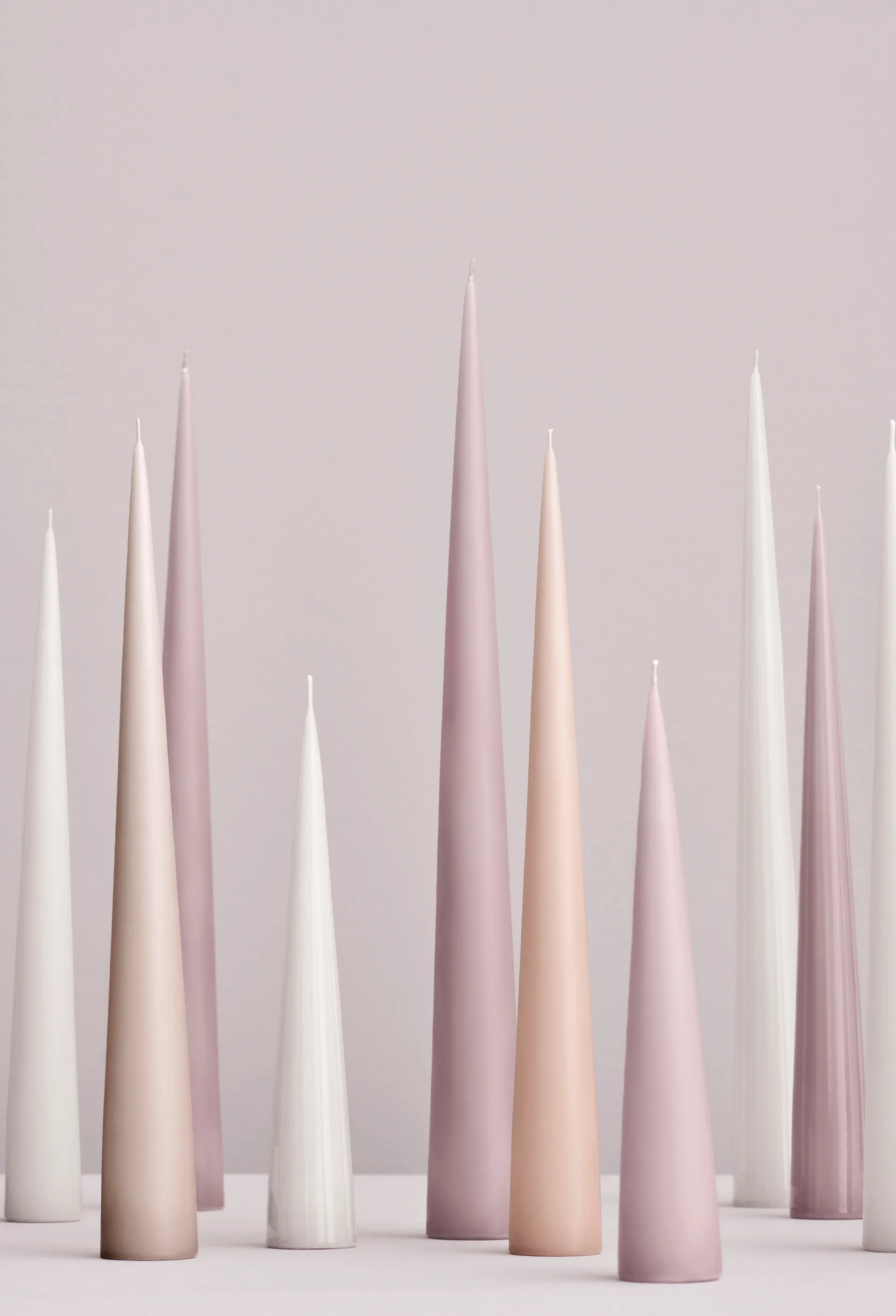 Candeliere ester & erik 34 cm 2 pezzi matte, apricot 19 ester & erik