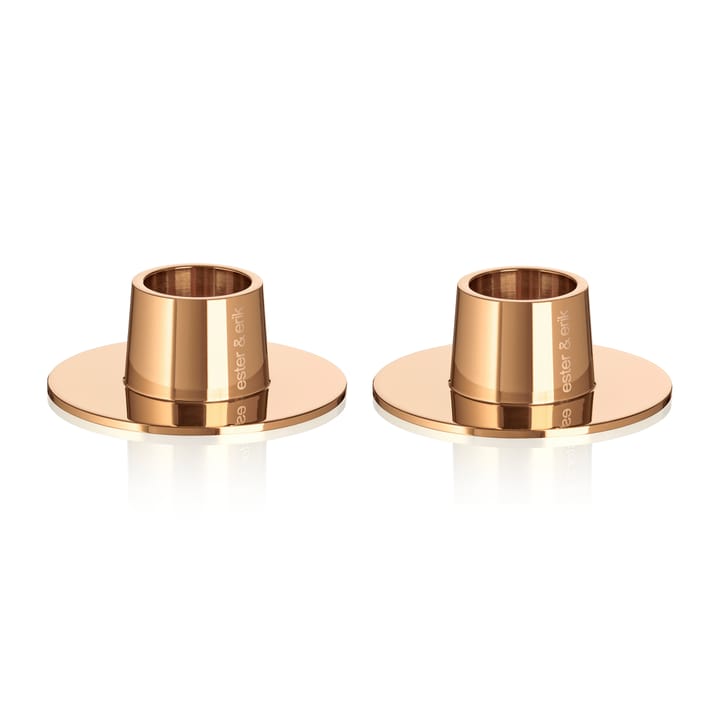 Candeliere ester & erik liscio confezione da 2 - Rosé gold - Ester & erik