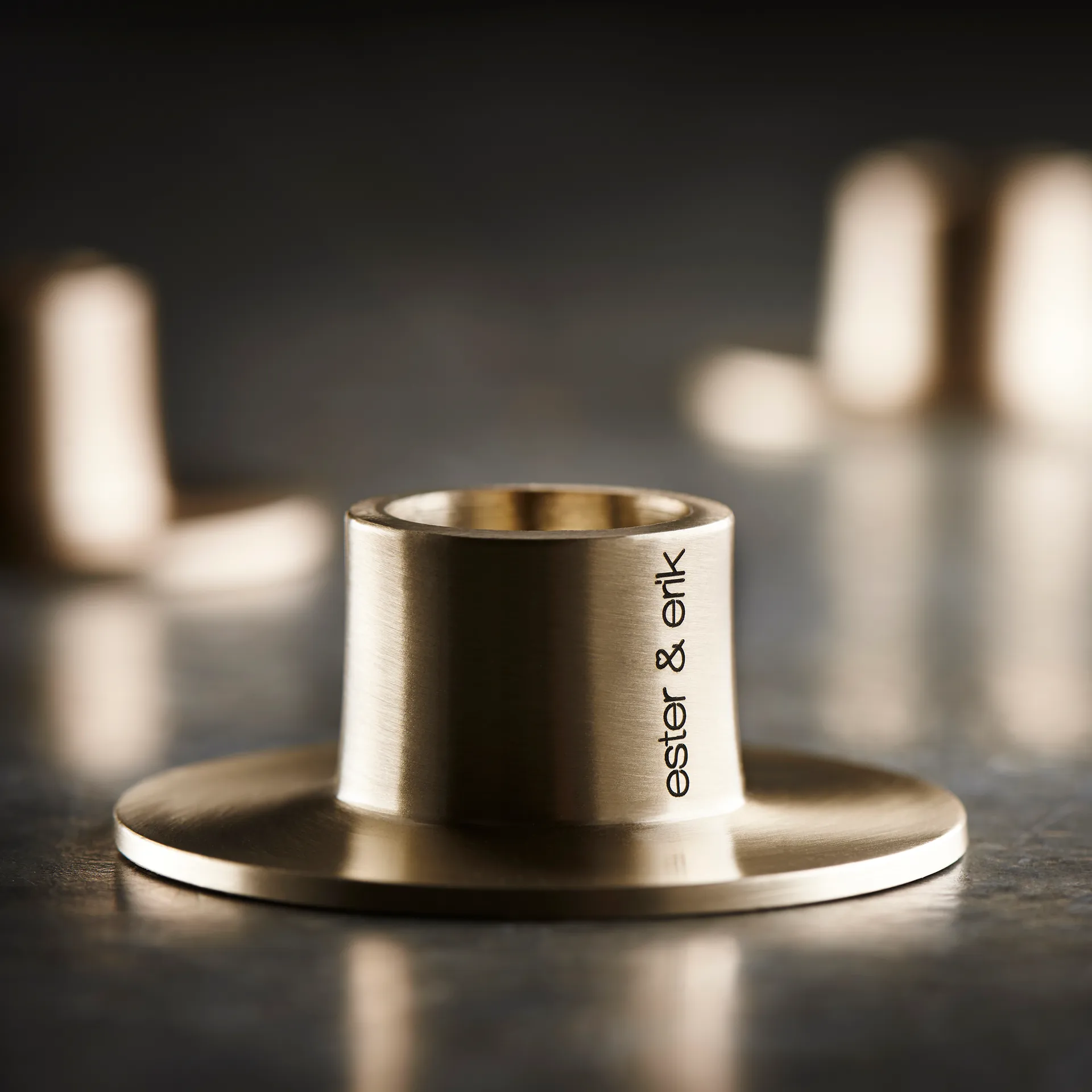 Candeliere ester & erik opaco confezione da 2, Oro ester & erik