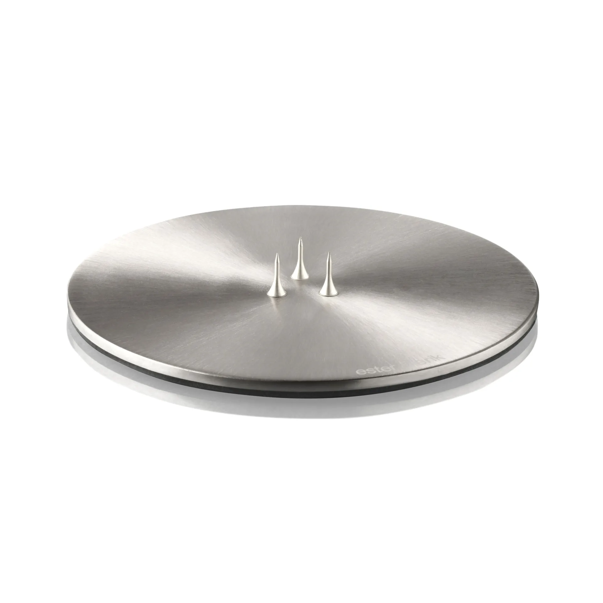 Piatto candela ester & erik Ø 12 cm opaco, argento ester & erik