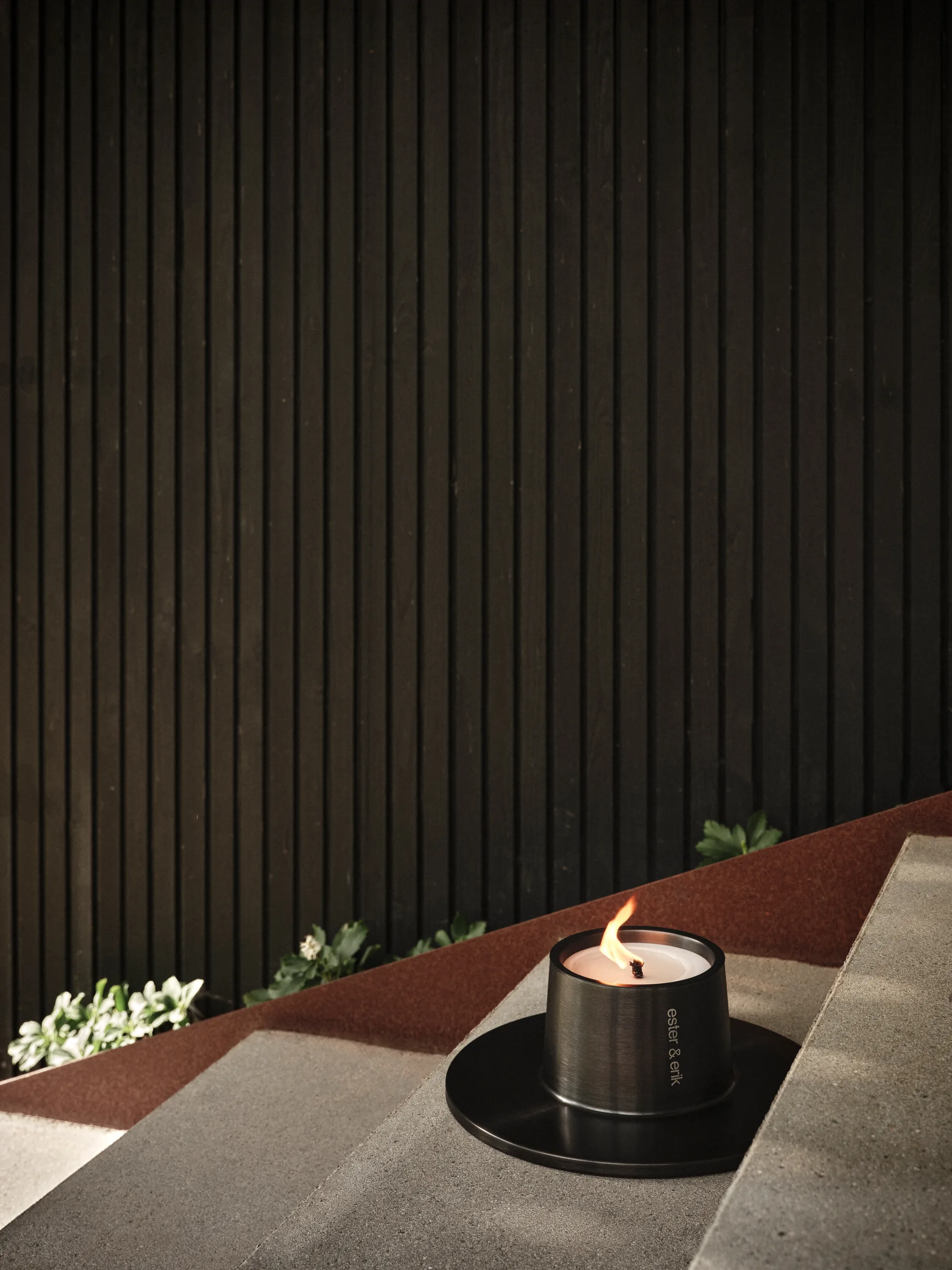 Portacandela da esterno grande ester & erik 32,3 cm, Nero ester & erik