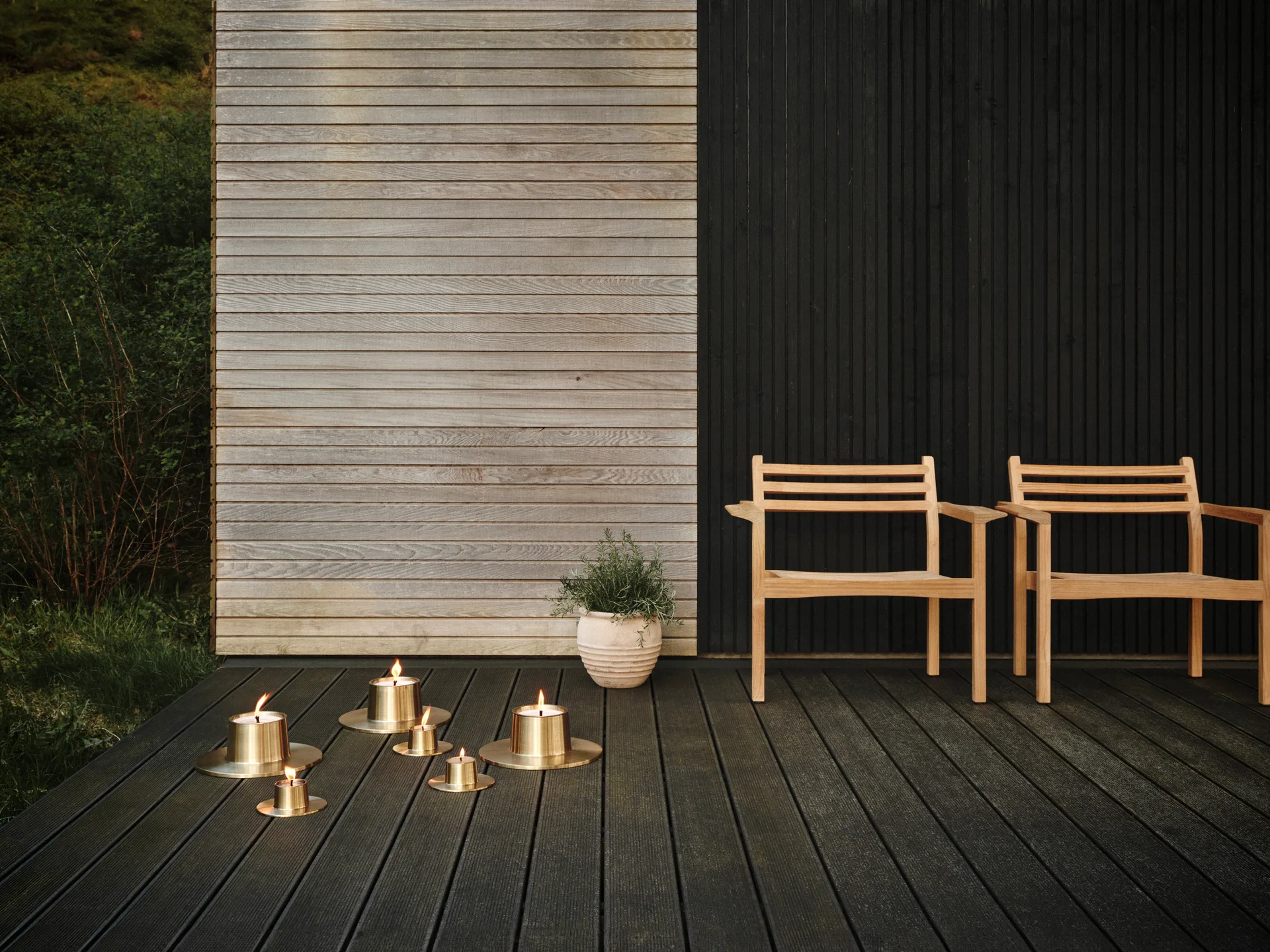 Portacandela da esterno grande ester & erik 32,3 cm, Oro ester & erik