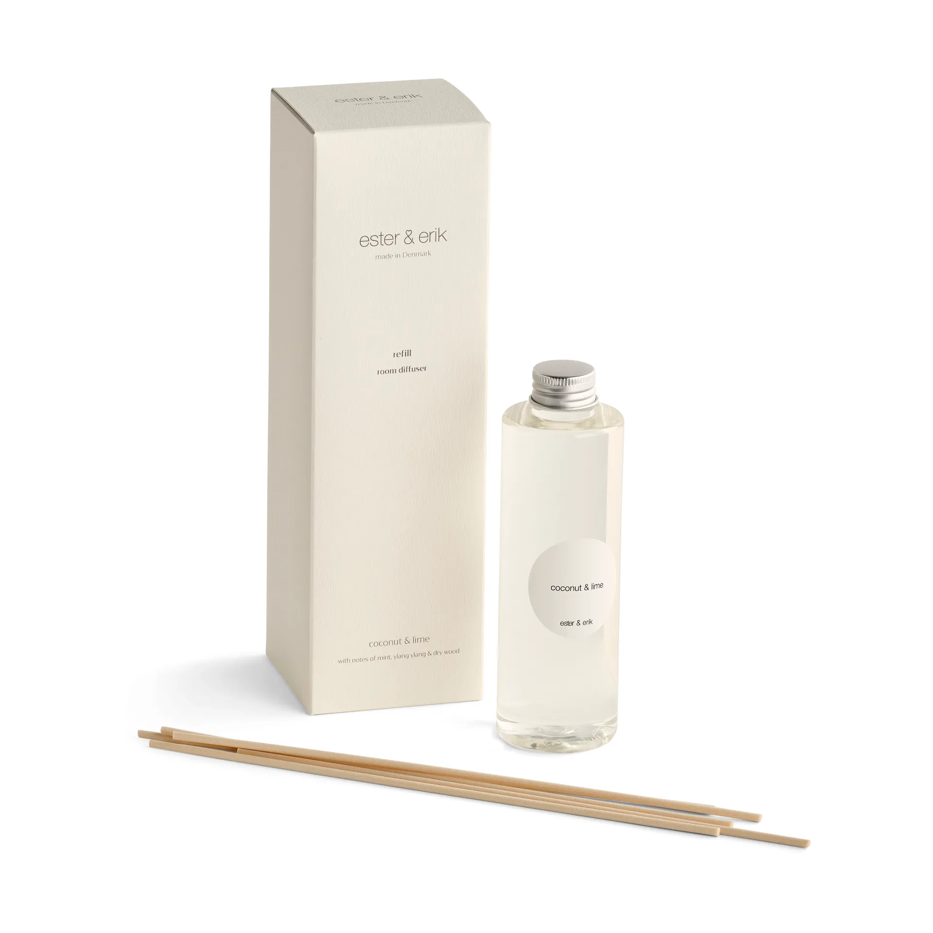 Ricarica bastoncini profumati Ester & Erik, Cocco e lime ester & erik