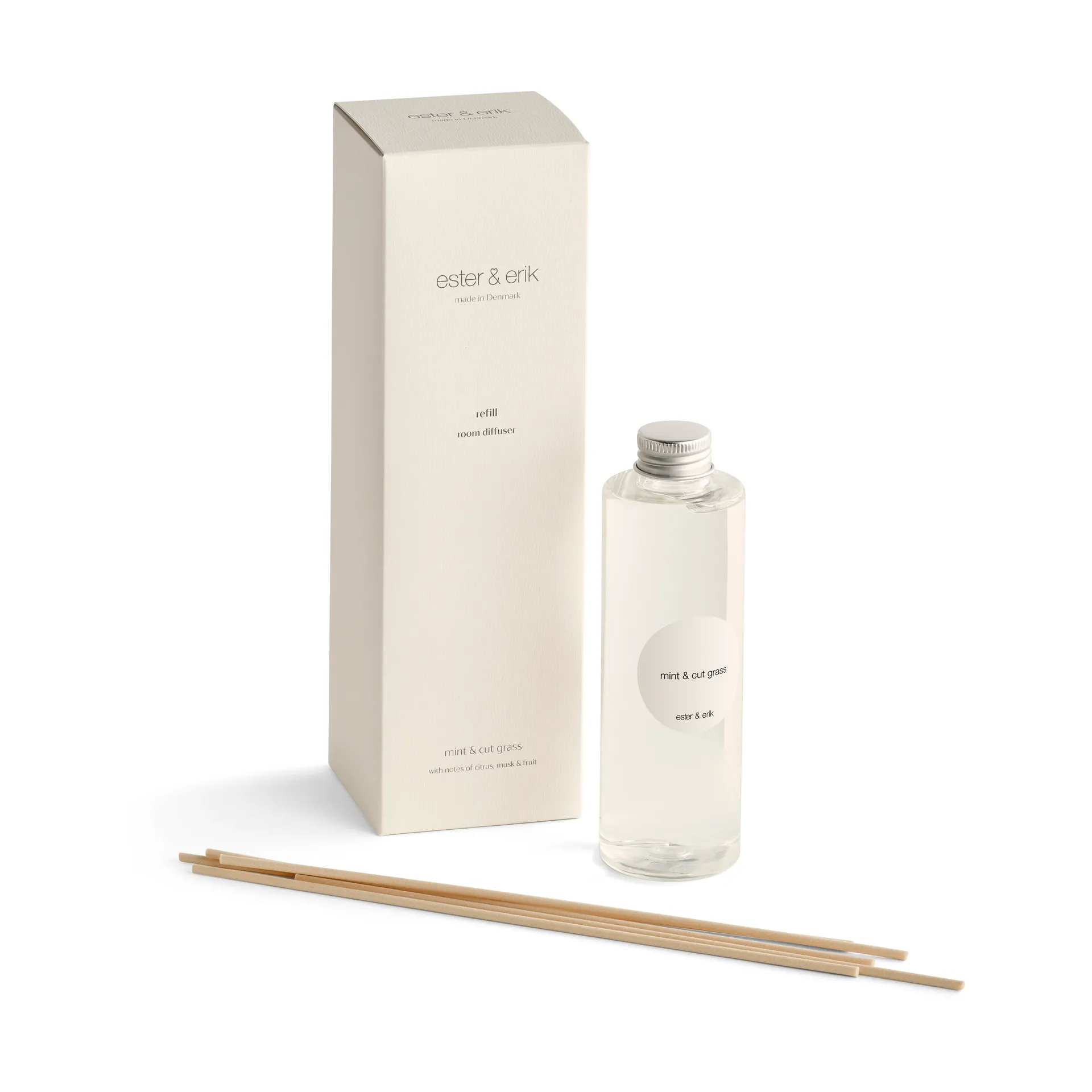 Ricarica bastoncini profumati Ester & Erik, Menta & erba tagliata ester & erik