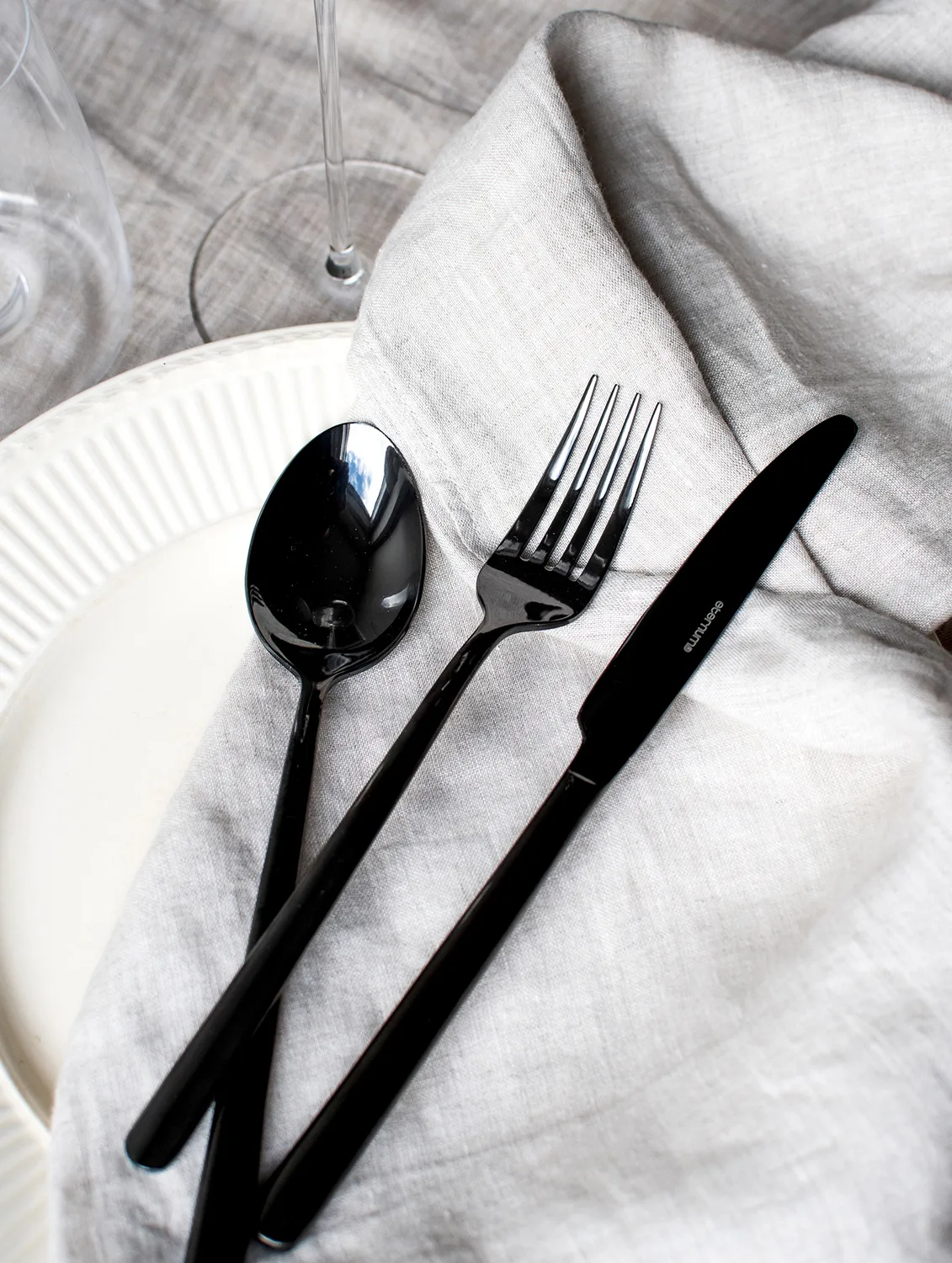 Set di posate 16 pezzi Eternum Nardo , Nero Eternum