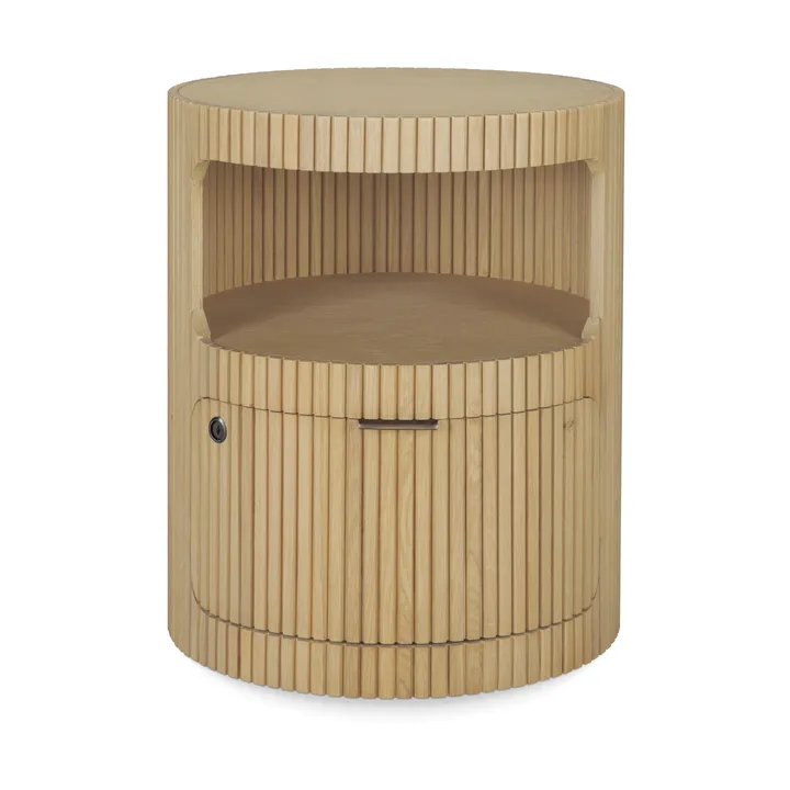 Cassettiera Boomerang con serratura - Rovere, Ø45 cm - Ethnicraft