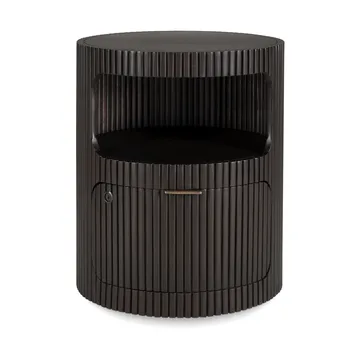 Cassettiera Boomerang - Mogano marrone scuro, Ø45 cm - Ethnicraft