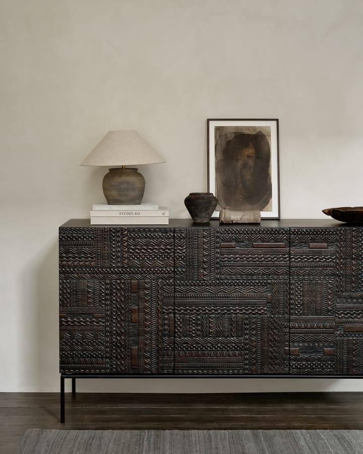 Comò Ancestors Tabwa, Teak 3 porte Ethnicraft