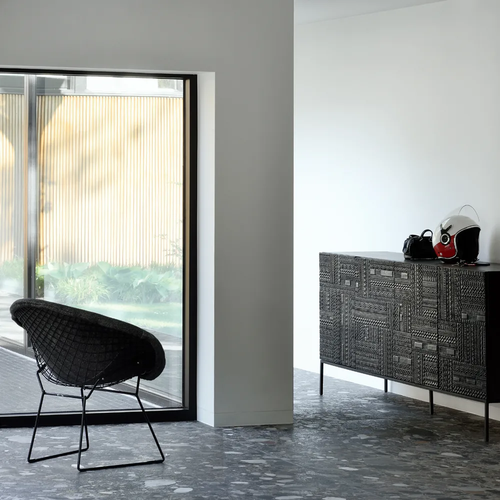 Comò Ancestors Tabwa, Teak 4 porte Ethnicraft