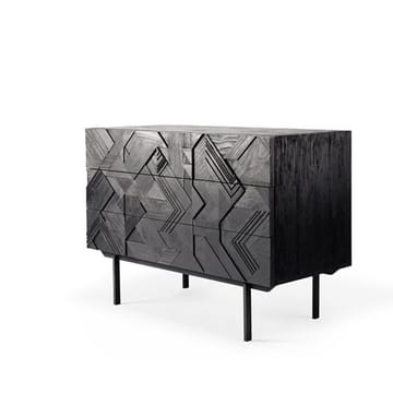 Comò Graphic 87x100 cm - Teak nero - Ethnicraft
