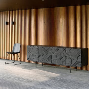 Comò Graphic  - Teak nero 4 porte - Ethnicraft