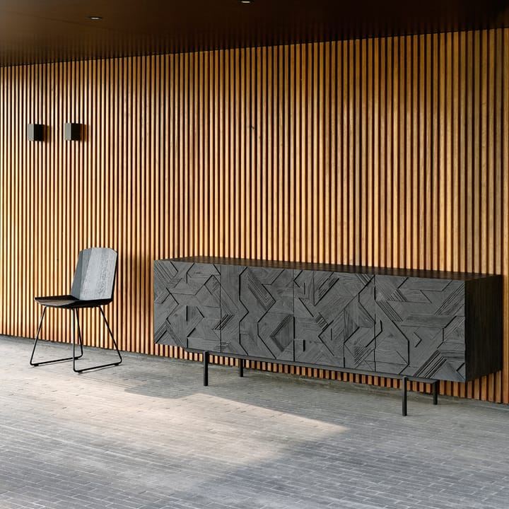 Comò Graphic , Teak nero 4 porte Ethnicraft