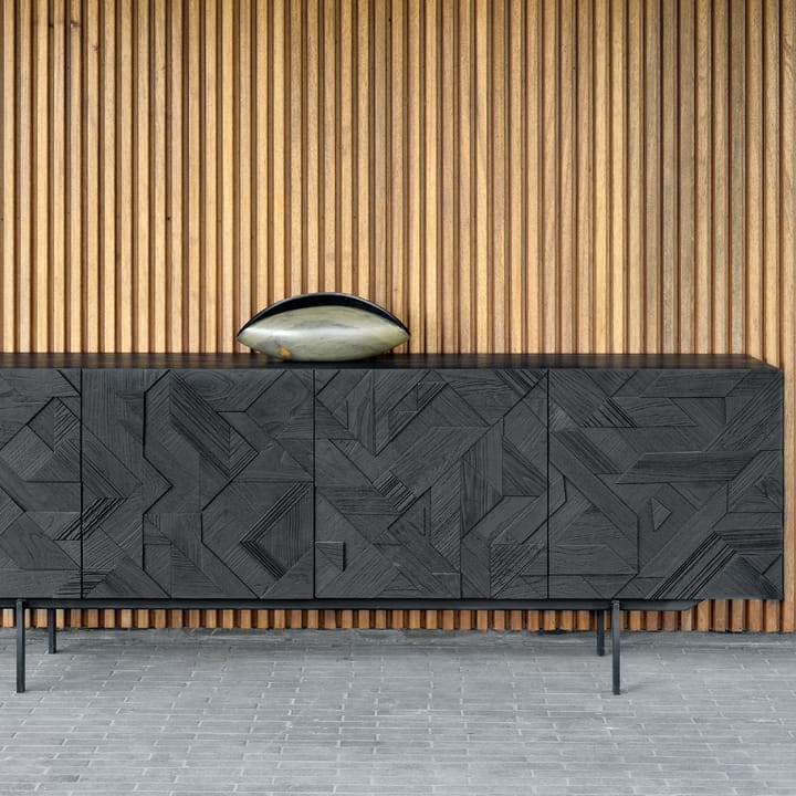 Comò Graphic , Teak nero 4 porte Ethnicraft