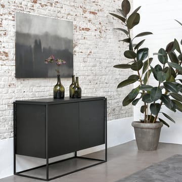 Comò Monolit  - Rovere nero 2 porte-Metallo - Ethnicraft
