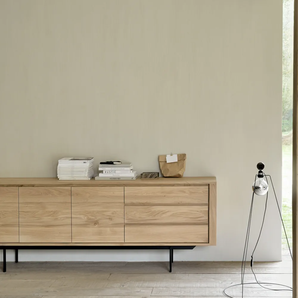 Comò Shadow , Rovere Olio-cera 3 porte 3 cassetti Ethnicraft