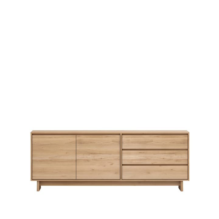Comò Wave - Rovere oliato cera 2 ante 3 cassetti - Ethnicraft