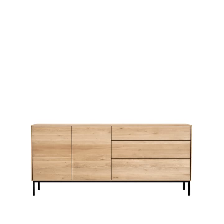 Comò Whitebird, Rovere-metallo 2 porte 3 cassetti Ethnicraft