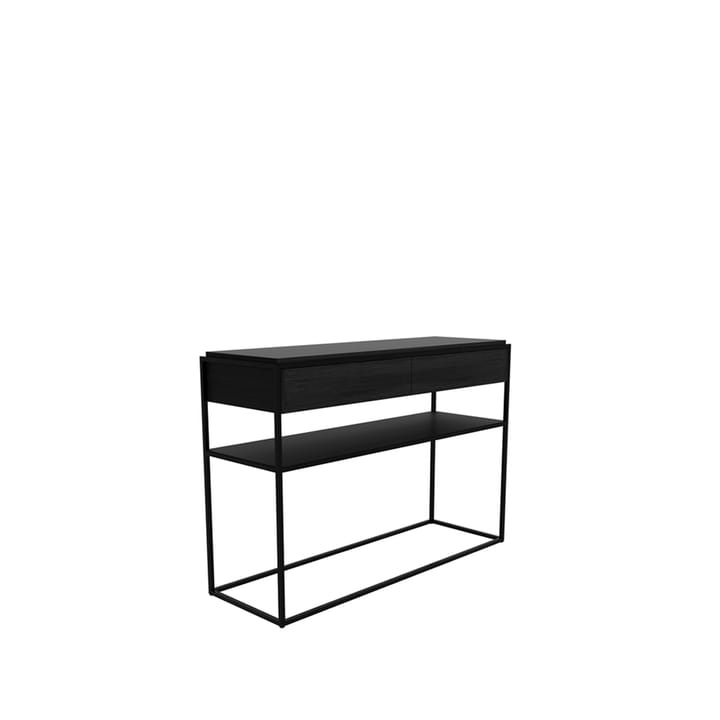 Consolle Monolit 122x40 cm, Rovere nero-Black Ethnicraft