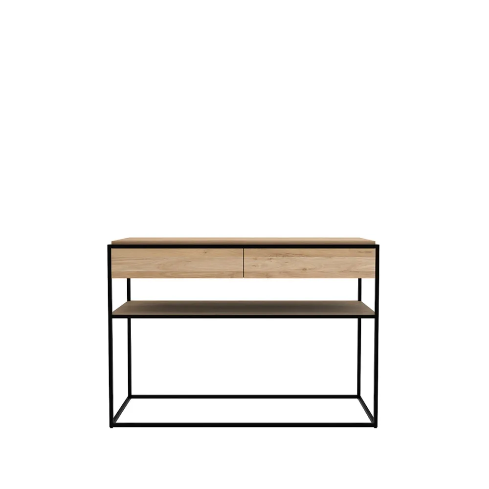 Consolle Monolit 122x40 cm, Rovere-nero Ethnicraft