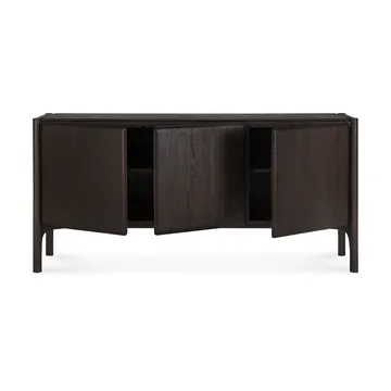 Credenza PI - Teak marrone scuro, 3 ante - Ethnicraft