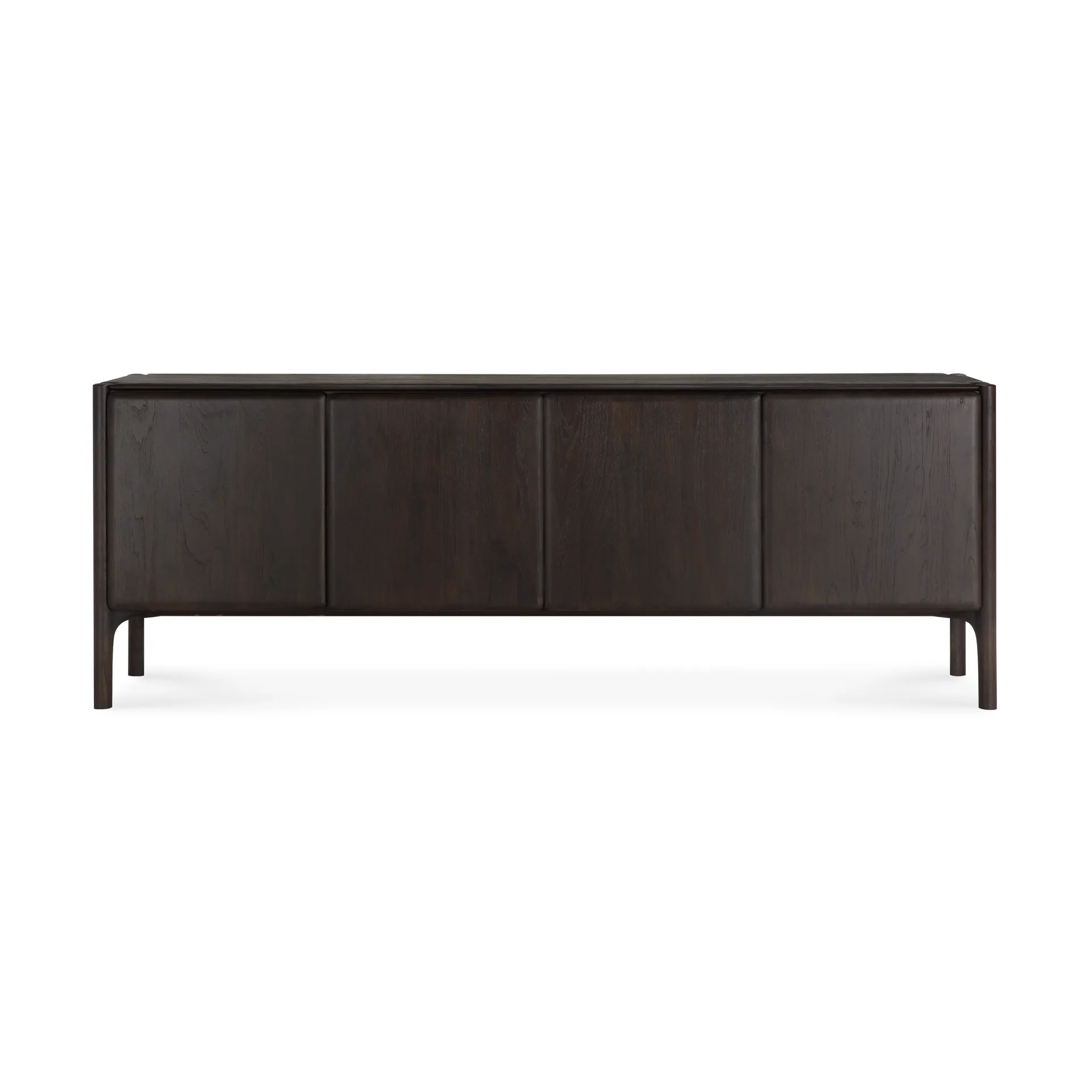 Credenza PI, Teak marrone scuro, 4 ante Ethnicraft