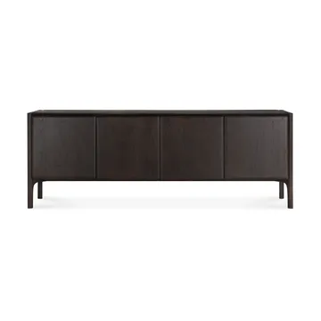 Credenza PI - Teak marrone scuro, 4 ante - Ethnicraft