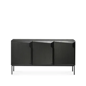 Credenza Stairs 3 ante - Rovere tinto nero 150x80x46 cm - Ethnicraft
