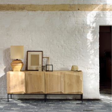 Credenza Stairs 3 ante - Rovere tinto nero 150x80x46 cm - Ethnicraft