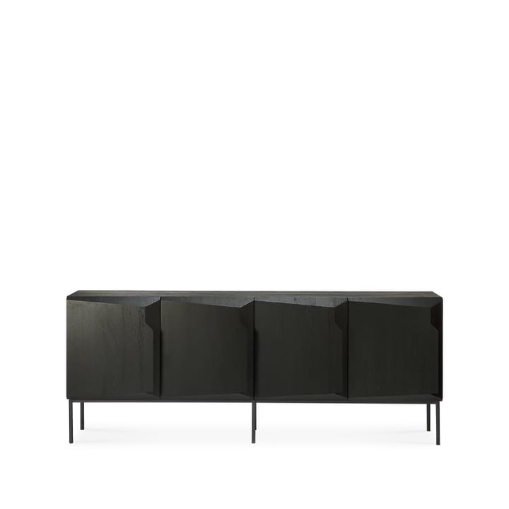 Credenza Stairs 4 ante - Rovere tinto nero 200x80x46 cm - Ethnicraft