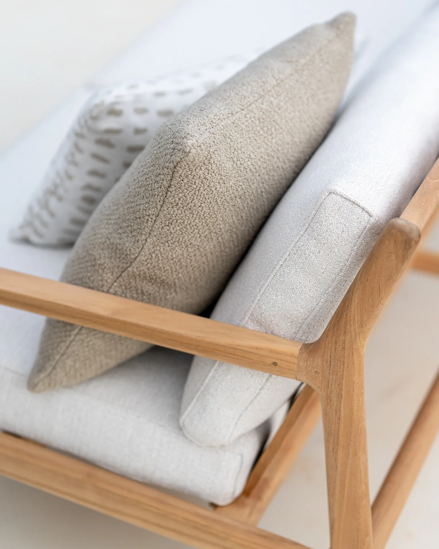 Cuscino Boucle outdoor 50x50 cm, Avena Ethnicraft