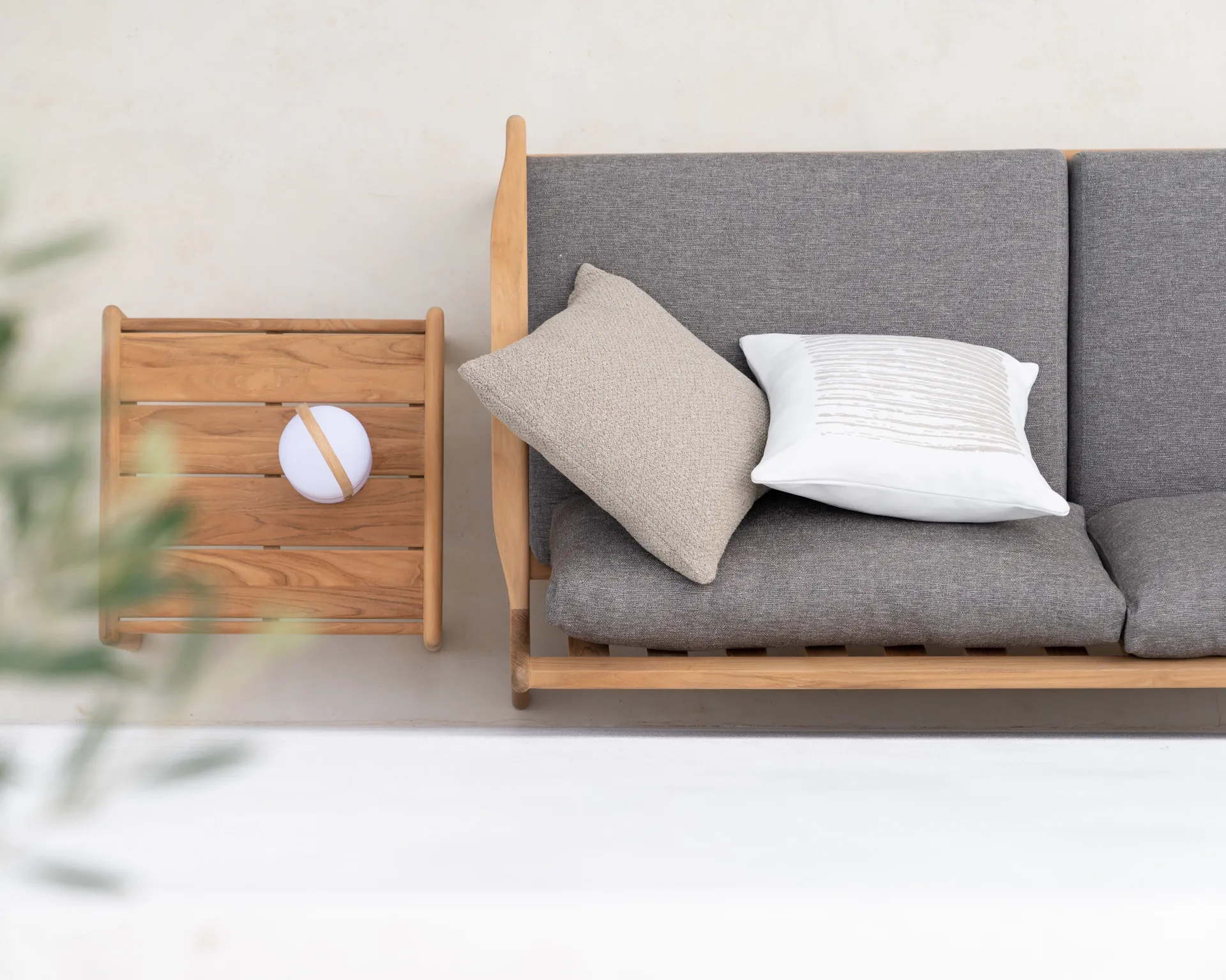 Cuscino Boucle outdoor 50x50 cm, Avena Ethnicraft