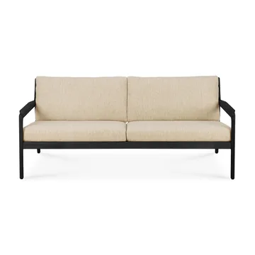 Divano da esterno Jack a 2 posti in teak tinto nero - Naturale - Ethnicraft