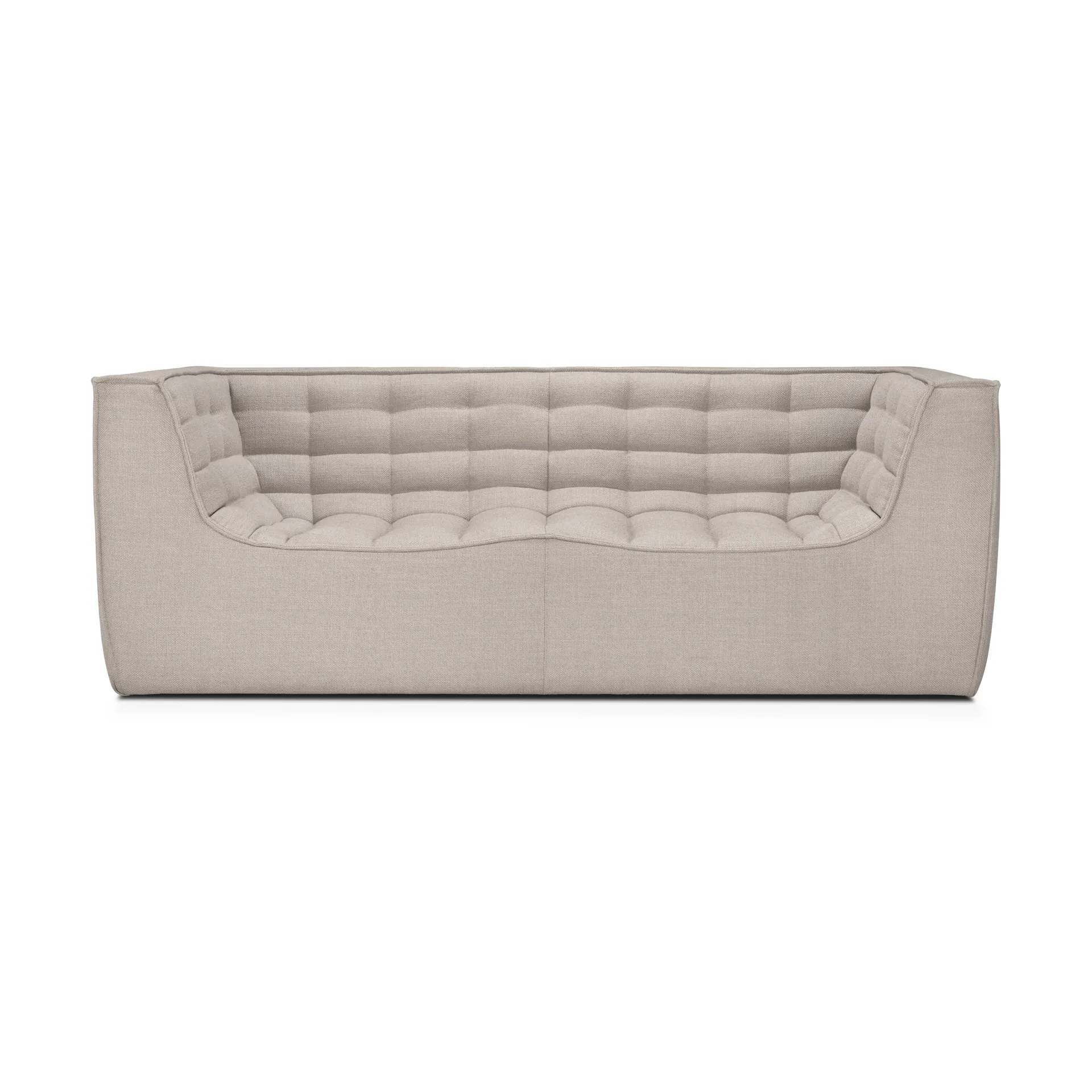 Divano N701 a 2 posti, Beige, con braccioli Ethnicraft