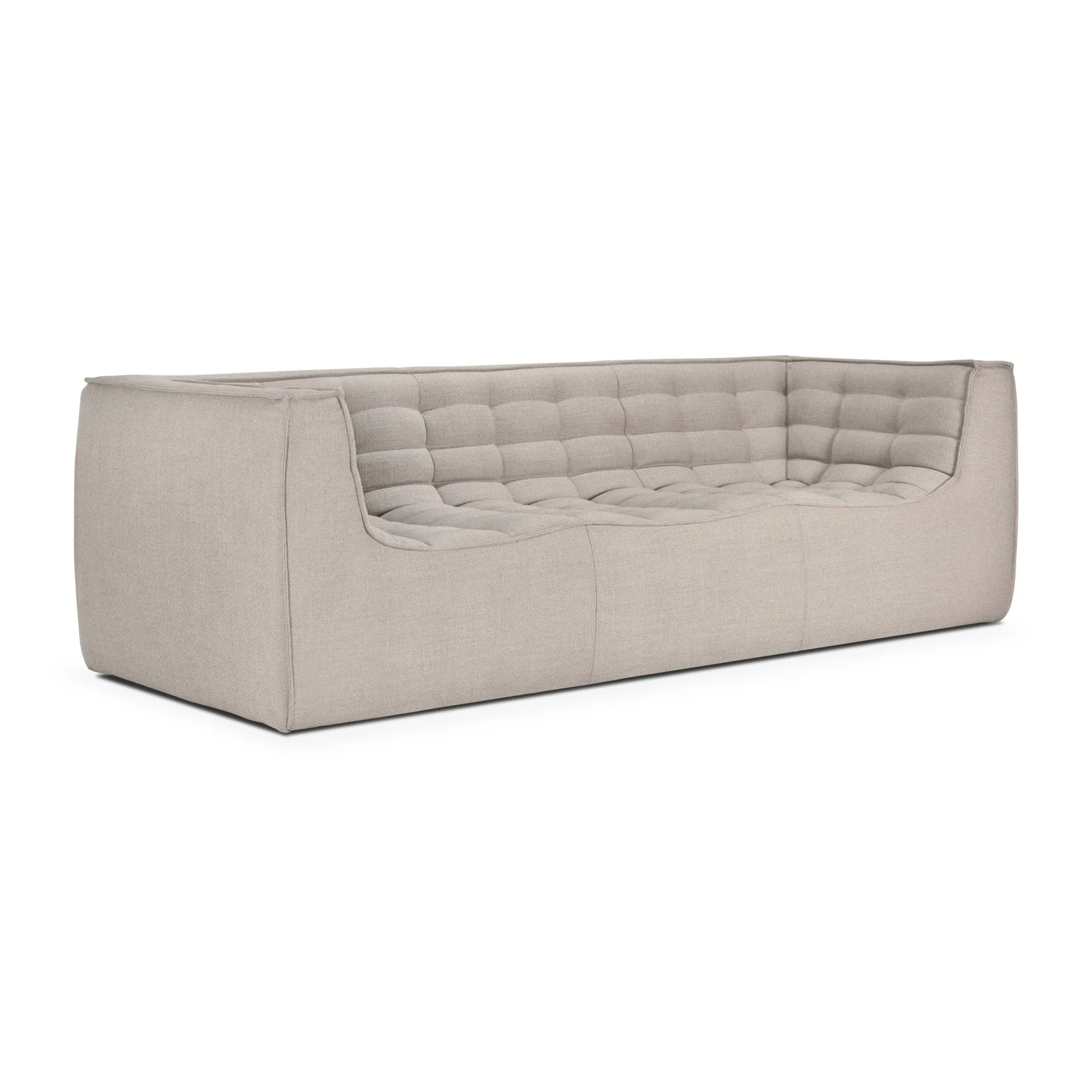 Divano N701 a 2 posti, Beige, con braccioli Ethnicraft