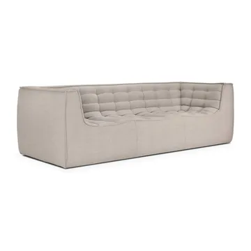 Divano N701 a 2 posti - Beige, con braccioli - Ethnicraft
